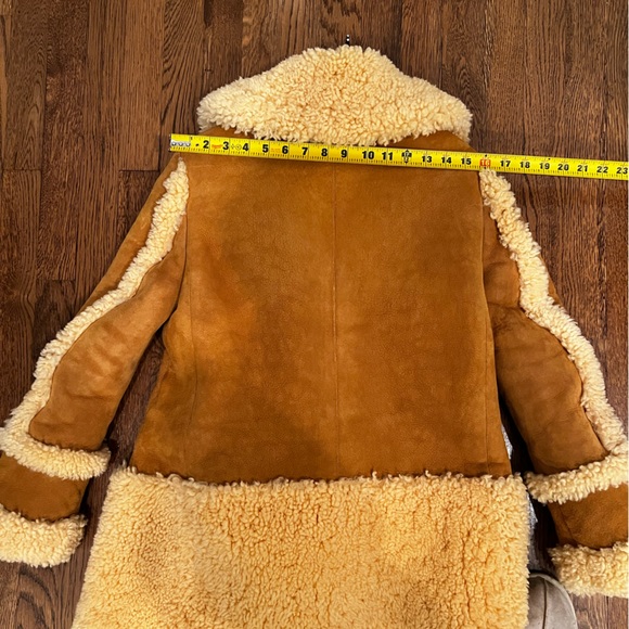 Coach shearling coat XXS in Honey with Tag - Picture 7 of 12